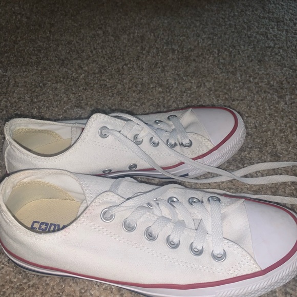 New condition white low top converse. - Picture 2 of 2